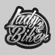 Lady Biker moyen – motif à riveter en étain, rondelle de cuir noire