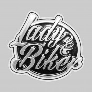 Lady Biker moyen – motif à riveter en étain, rondelle de cuir blanche
