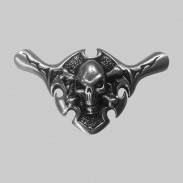 Tête de mort pirate – motif à riveter en étain