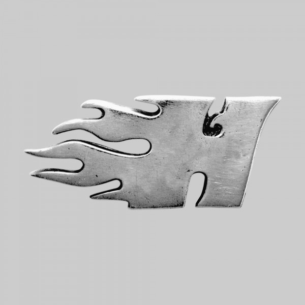 H flamme – motif à riveter en étain