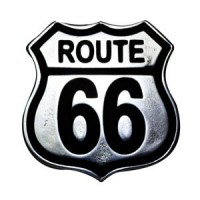 Motif à Riveter Route 66 - métal