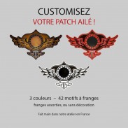 Customisez votre patch ailé : 3 couleurs, 42 motifs à franges
