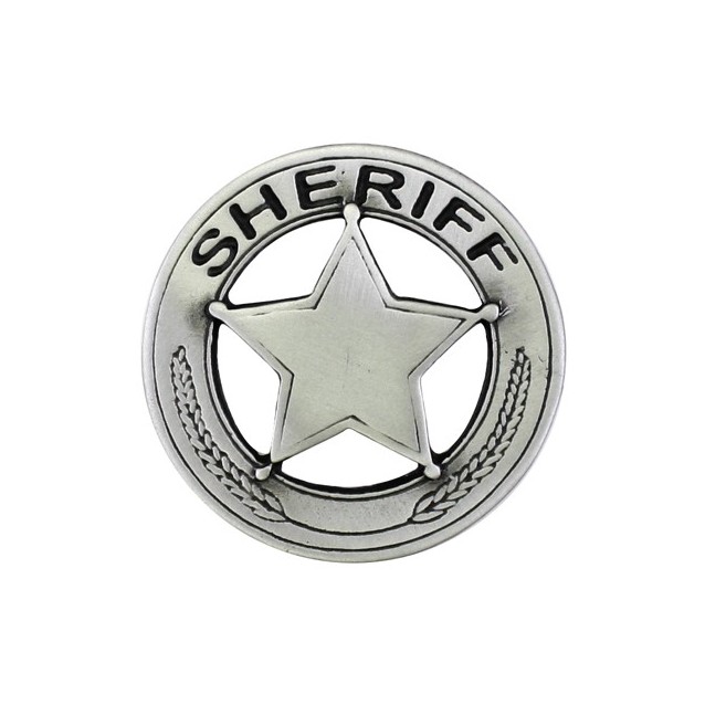 Pin Sheriffstern, Zinn