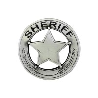 Pin Sheriffstern, Zinn