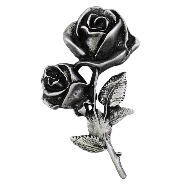 Pin Rosen am Stiel, Zinn