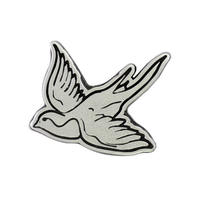 Pin’s hirondelle, étain