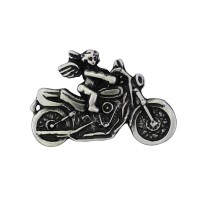 Pin's décoratif Angelot à Moto Biker 100% artisanal - biker
