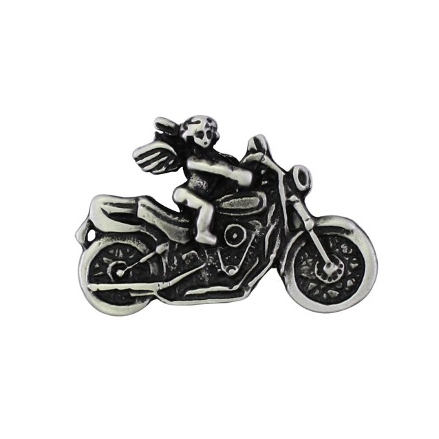 Pin's décoratif Angelot à Moto Biker 100% artisanal - biker