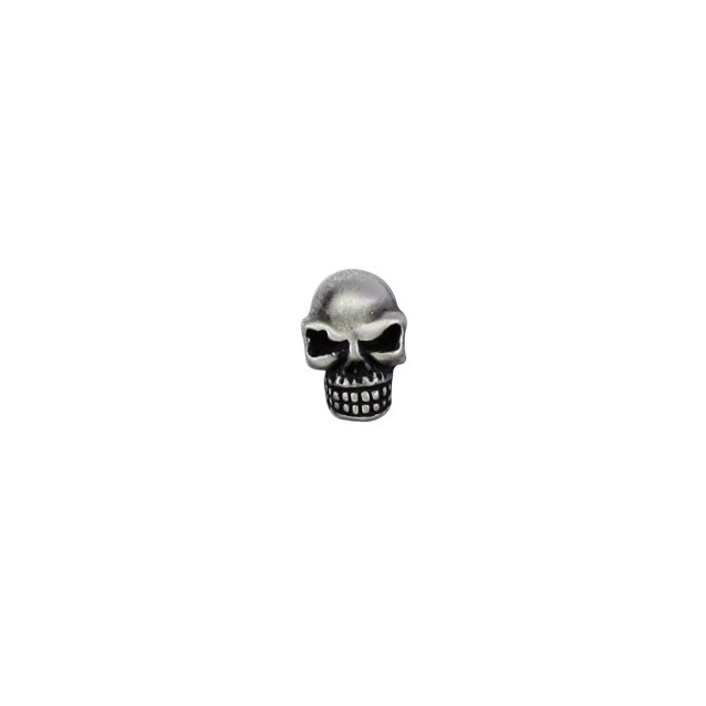 Pin's décoratif Mini Tête de Mort Biker 100% artisanal - métal