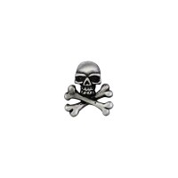 Pin's décoratif Mini Tête de Mort Biker 100% artisanal - custom