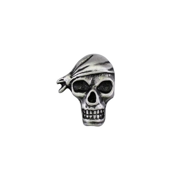 Pin Piraten-Totenkopf, Zinn
