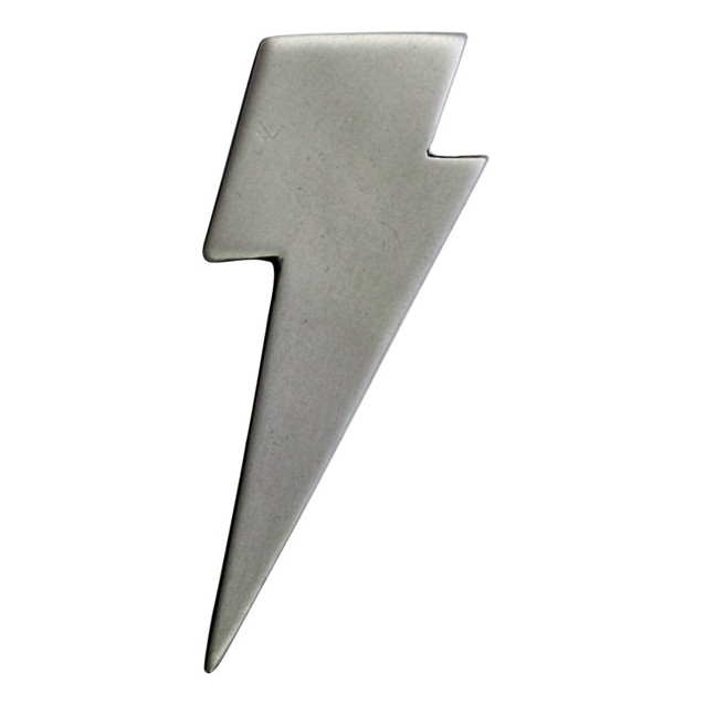 Lightning Bolt Pin, Pewter