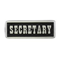 Pin's décoratif Secretary Biker - cuir