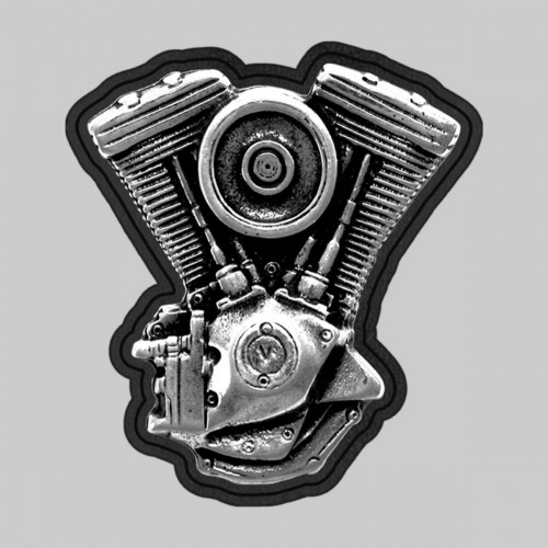 Moteur V-Twin Evo – sur rondelle de cuir noire