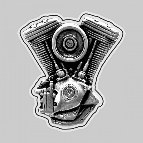 Evo V-Twin engine – on a white leather washer