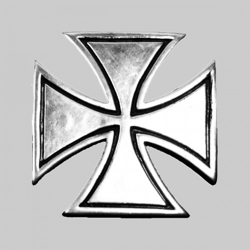 Croix de Malte – motif à riveter en étain, sans rondelle