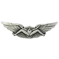 Pin US Aviator Schwingen Pin-up, Zinn