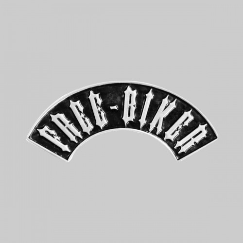 Free Biker, deep arc – pewter rivet-on motif, without washer