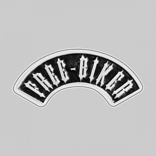 Free Biker, arc prononcé – sur rondelle de cuir blanche
