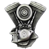 Pin's décoratif Moteur Biker - cuir