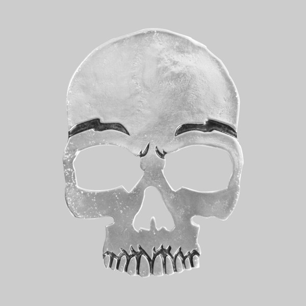 Grande tête de mort – motif à riveter en étain, sans rondelle