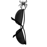 Pin's Porte Lunettes Araignée Biker 100% artisanal - cuir