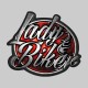 Lady Biker grand, orange – sur rondelle de cuir noire