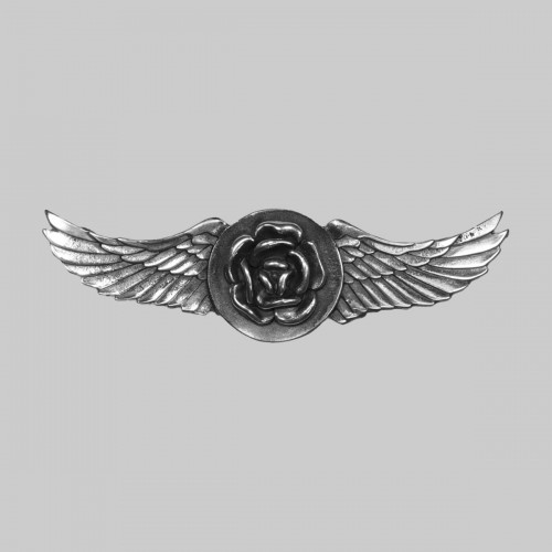 Rose wings – pewter rivet-on motif, without washer