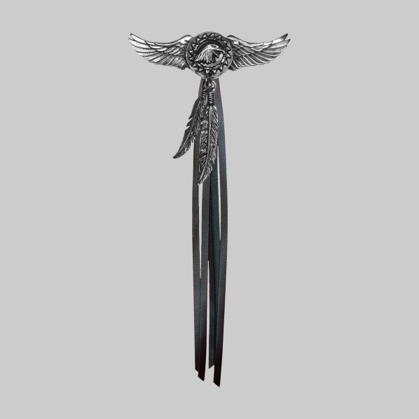 Aile aigle, plumes et franges – sans rondelle, franges noires