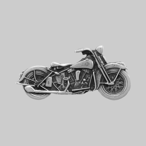 Vintage motorcycle – pewter rivet-on motif, without washer
