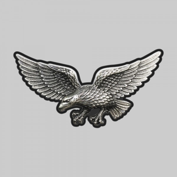 Large eagle – on a black leather washer