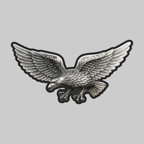 Large eagle – on a black leather washer