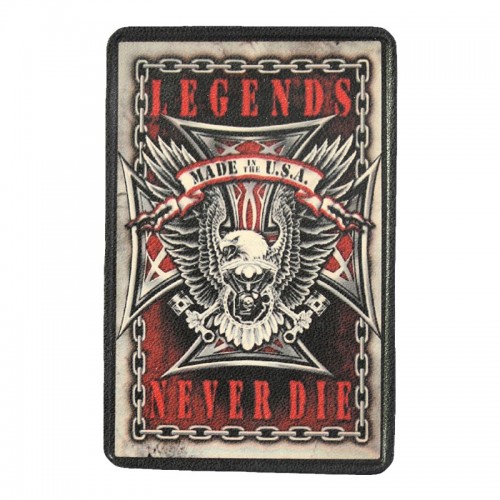 Eagle “Legends Never Die” Small Leather Patch